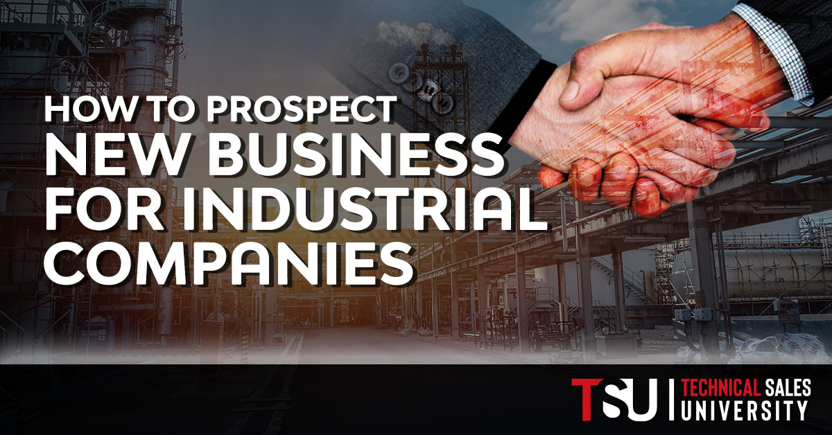 shaking hands and prospecting new business for industrial companies